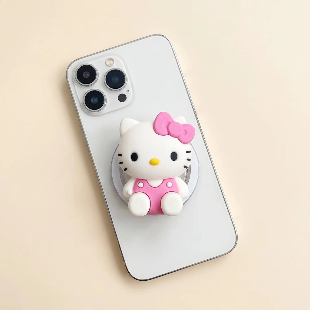Support de téléphone magnétique Hello Kitty 3D, vue studio