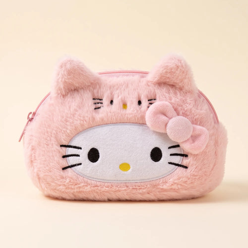Trousse peluche Hello Kitty déguisée, vue studio