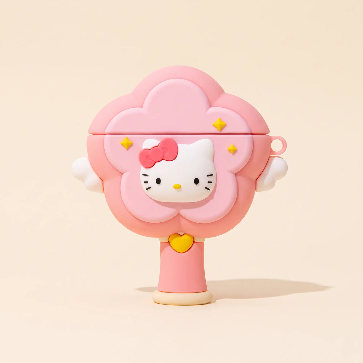 Coque AirPods Hello Kitty 3D en silicone, vue studio