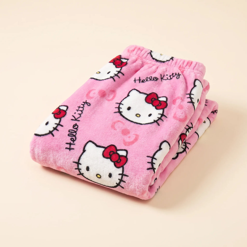 Pantalon de pyjama Hello Kitty en flanelle, vue studio