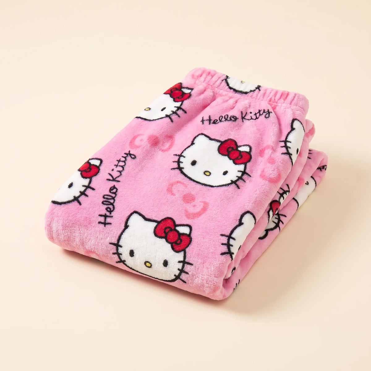 Pantalon de pyjama Hello Kitty en flanelle, vue studio