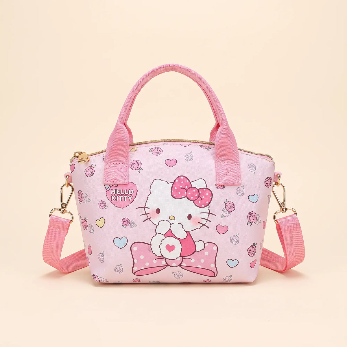 Sac à main cabas Sanrio Characters avec bandoulière, vue studio