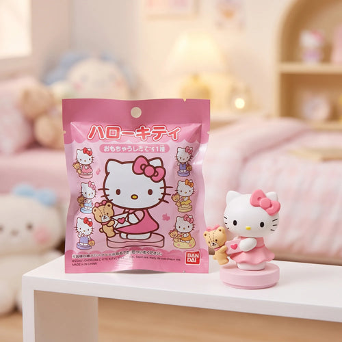 Boîte mystère figurine Hello Kitty « Souvenirs », en situation