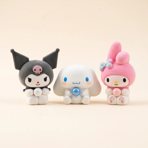 Squishy anti-stress Cinnamoroll, Kuromi ou My Melody, vue studio