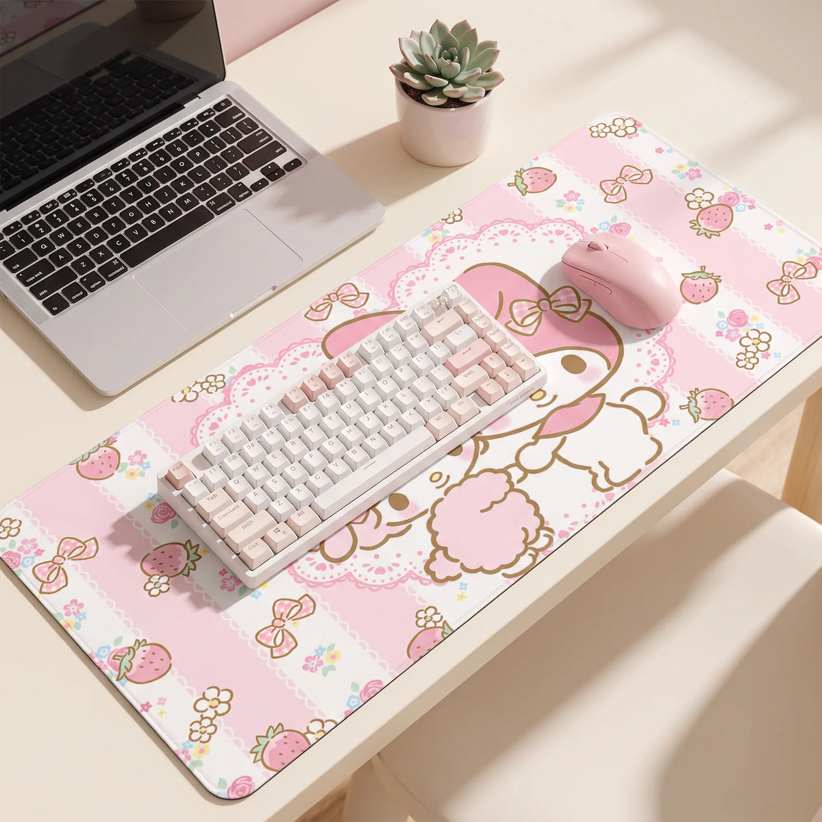 Tapis de souris XXL My Melody, en situation