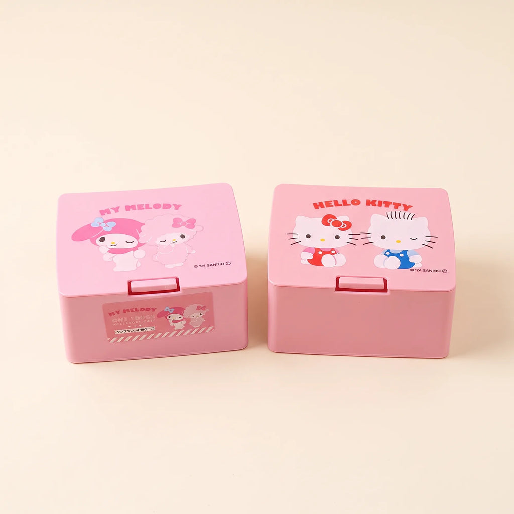 Boîte de rangement à clapet Sanrio Characters, vue studio