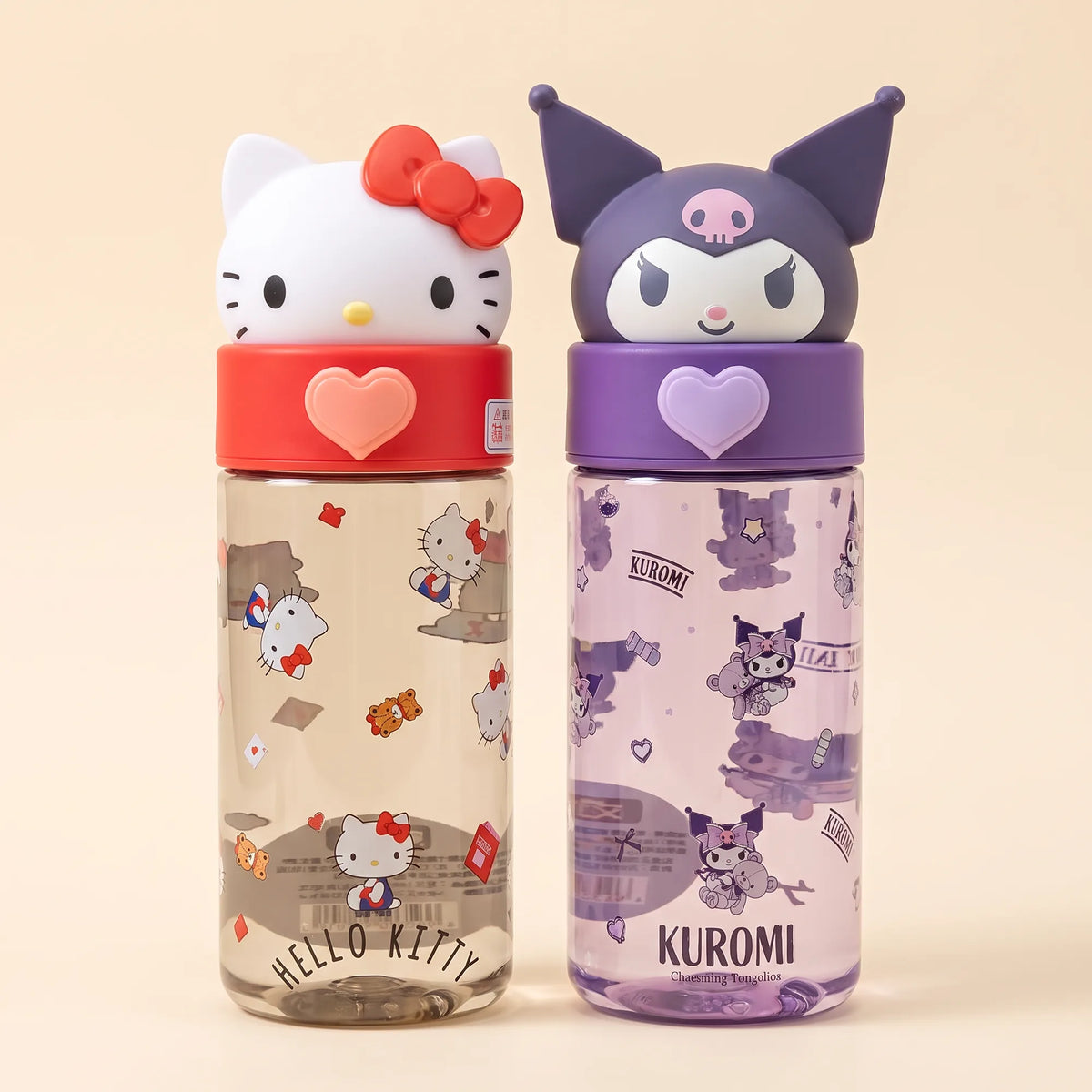 Gourde 500 ml à bouchon figurine Sanrio Characters, vue studio