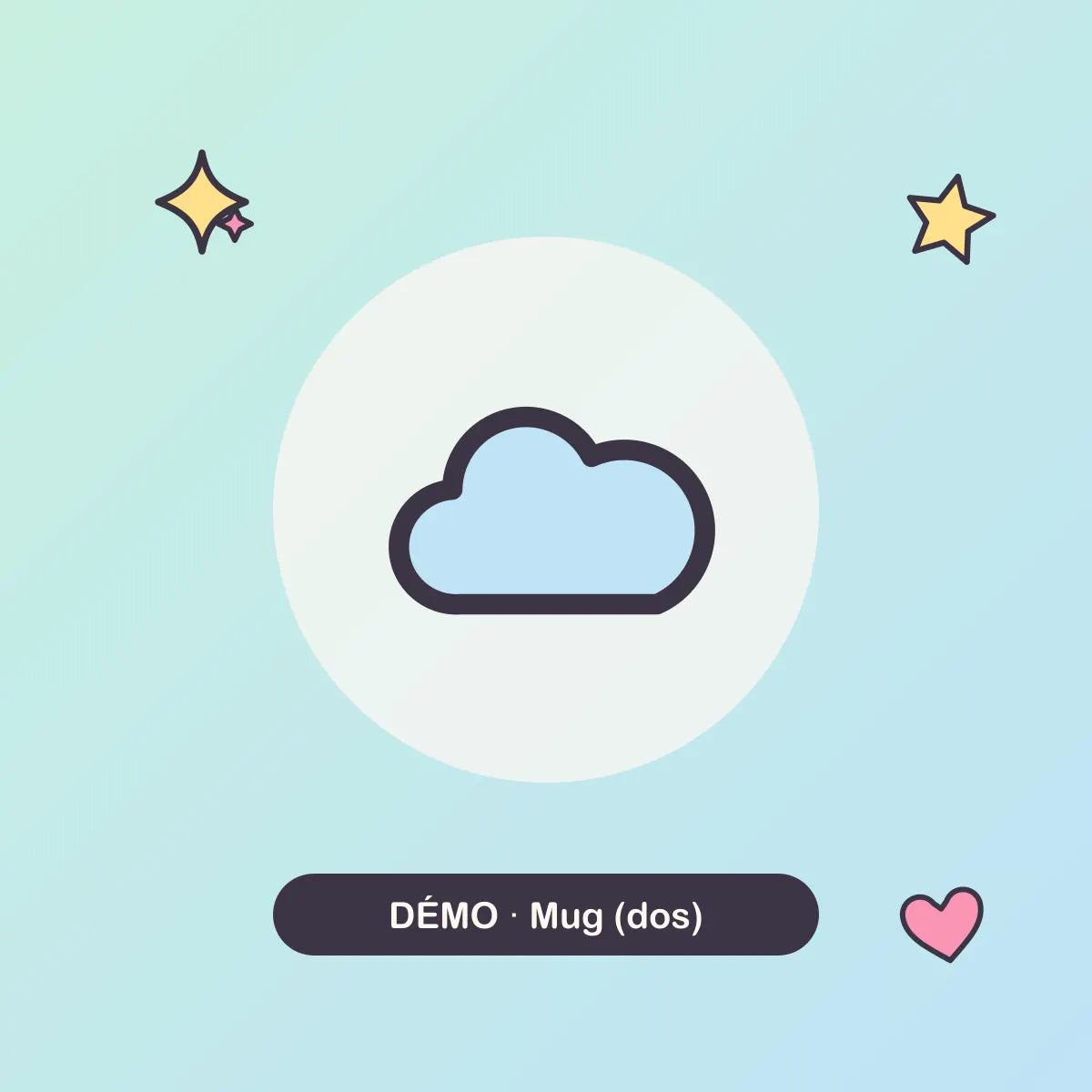 [DÉMO] Mug, vue de dos