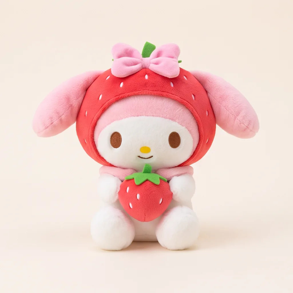 Peluche fraise Kuromi, My Melody ou Cinnamoroll 25 cm — My Melody fraise