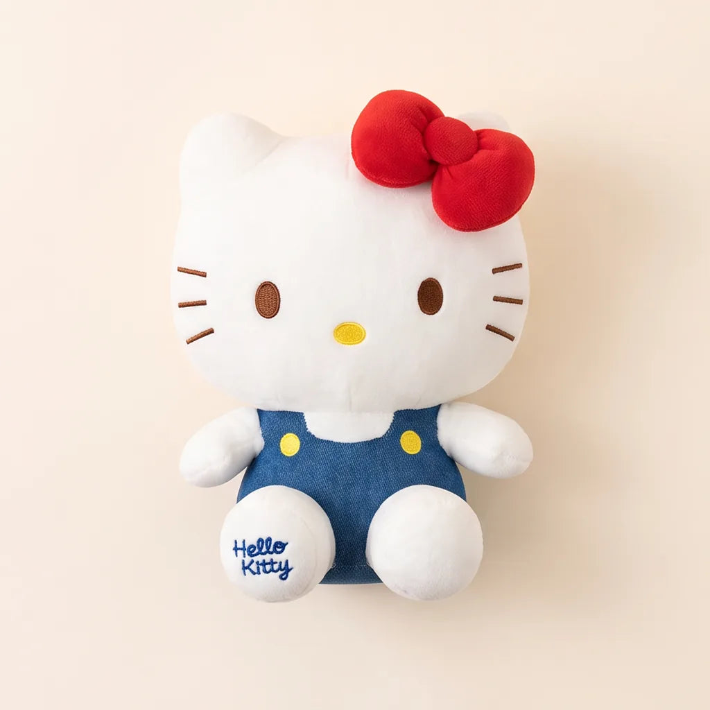Peluche Hello Kitty 25 cm salopette colorée — Salopette bleue