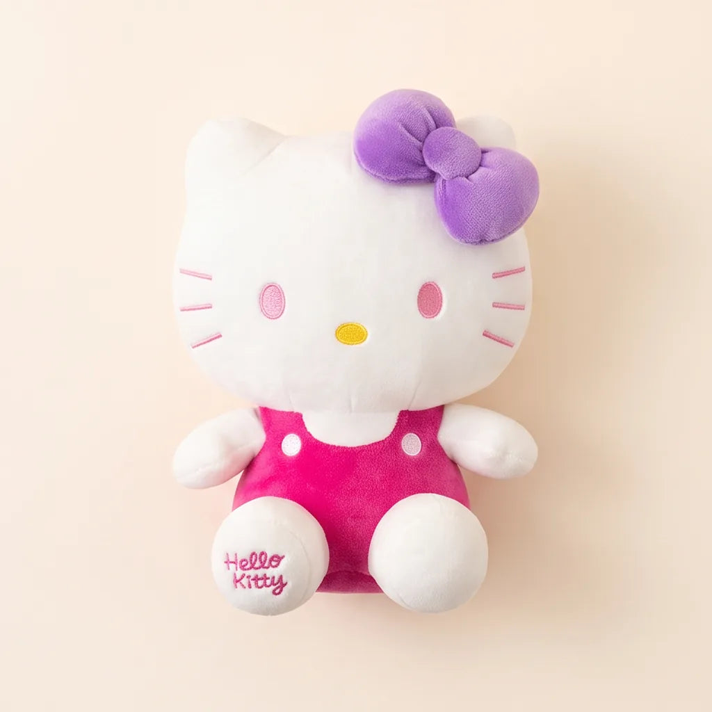 Peluche Hello Kitty 25 cm salopette colorée — Salopette rose