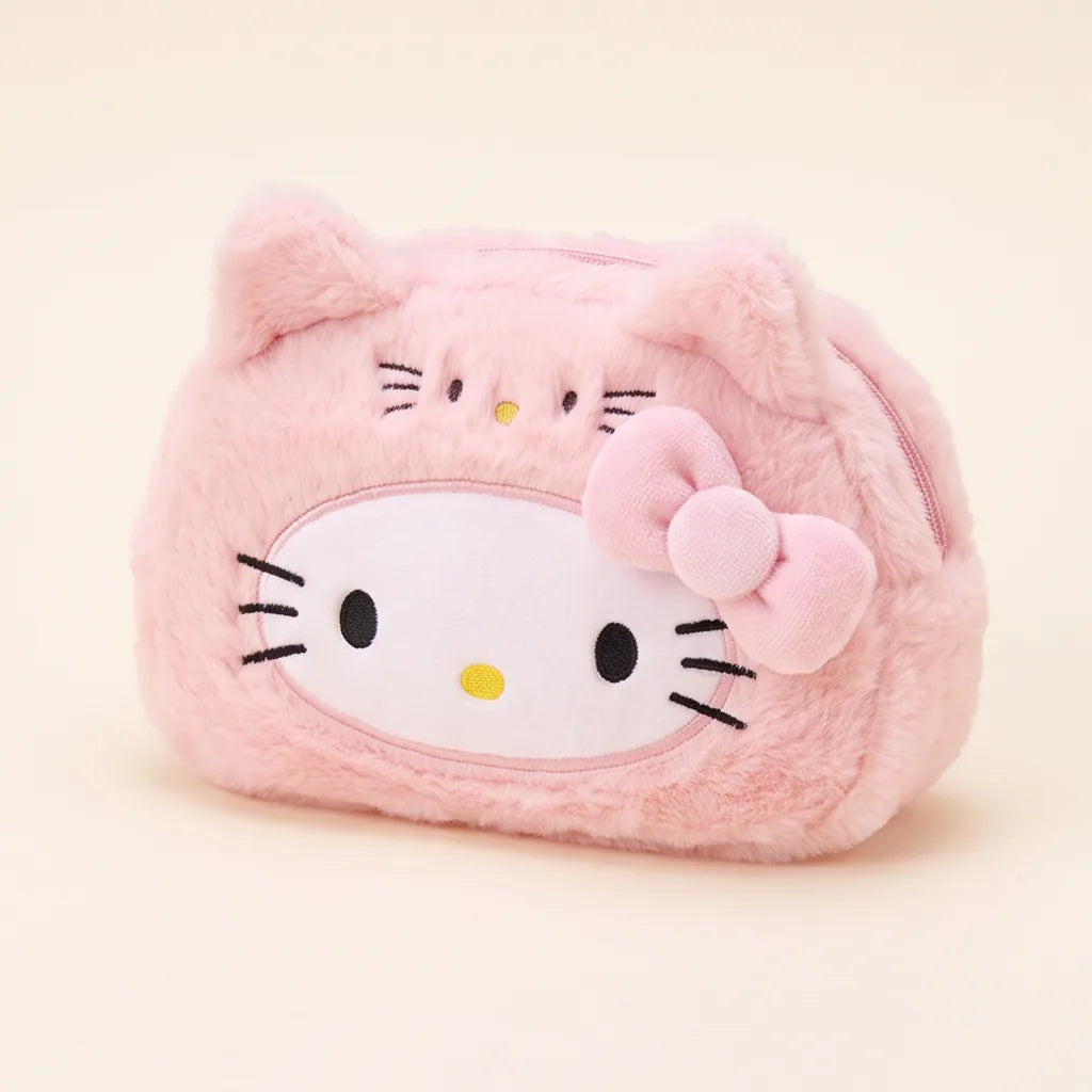 Trousse peluche Hello Kitty déguisée — Rose (chat)