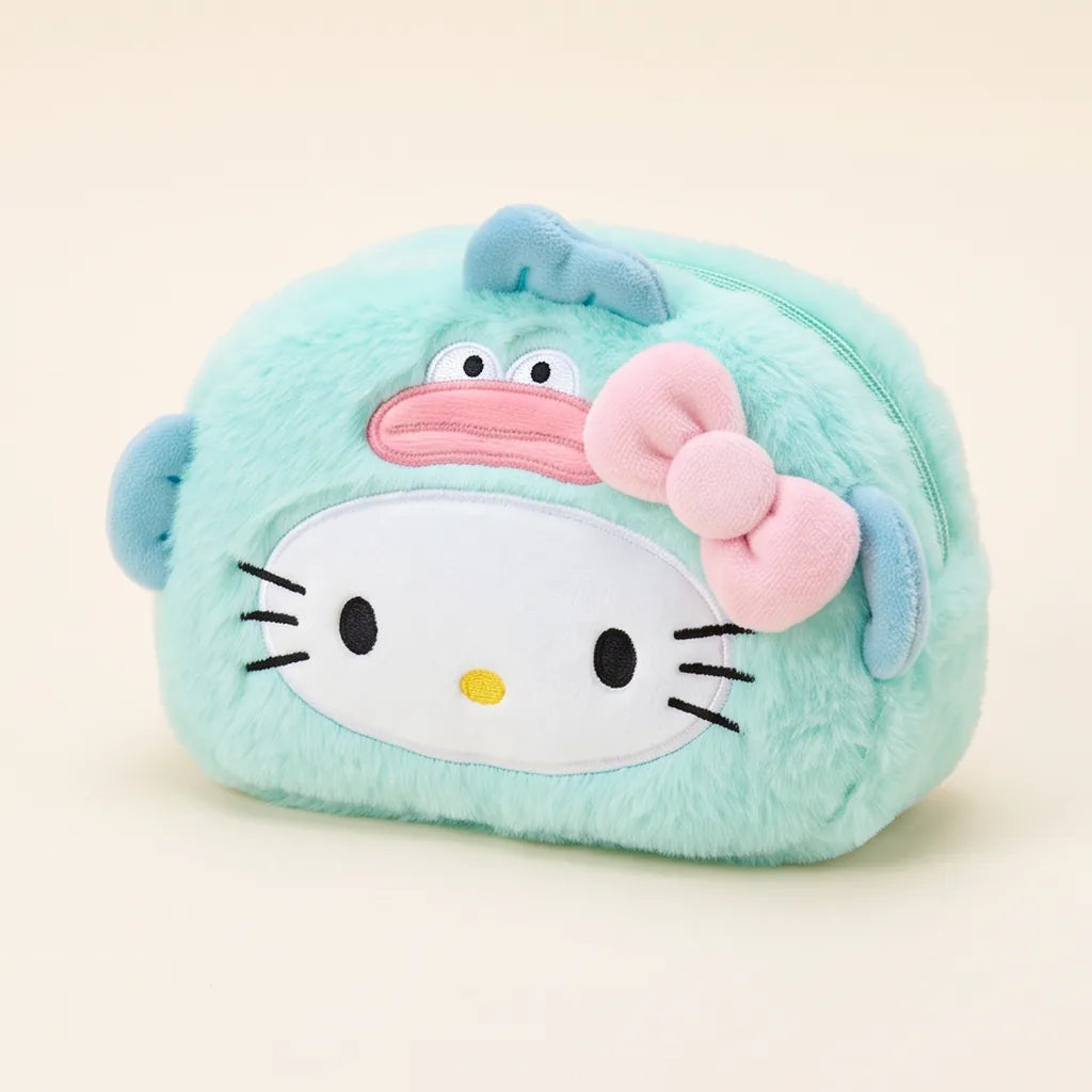 Trousse peluche Hello Kitty déguisée — Menthe (Hangyodon)