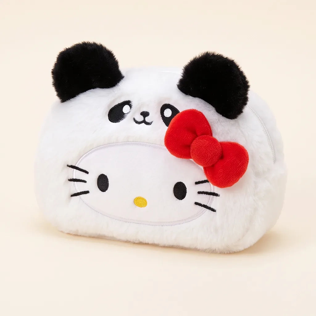 Trousse peluche Hello Kitty déguisée — Blanc (panda)