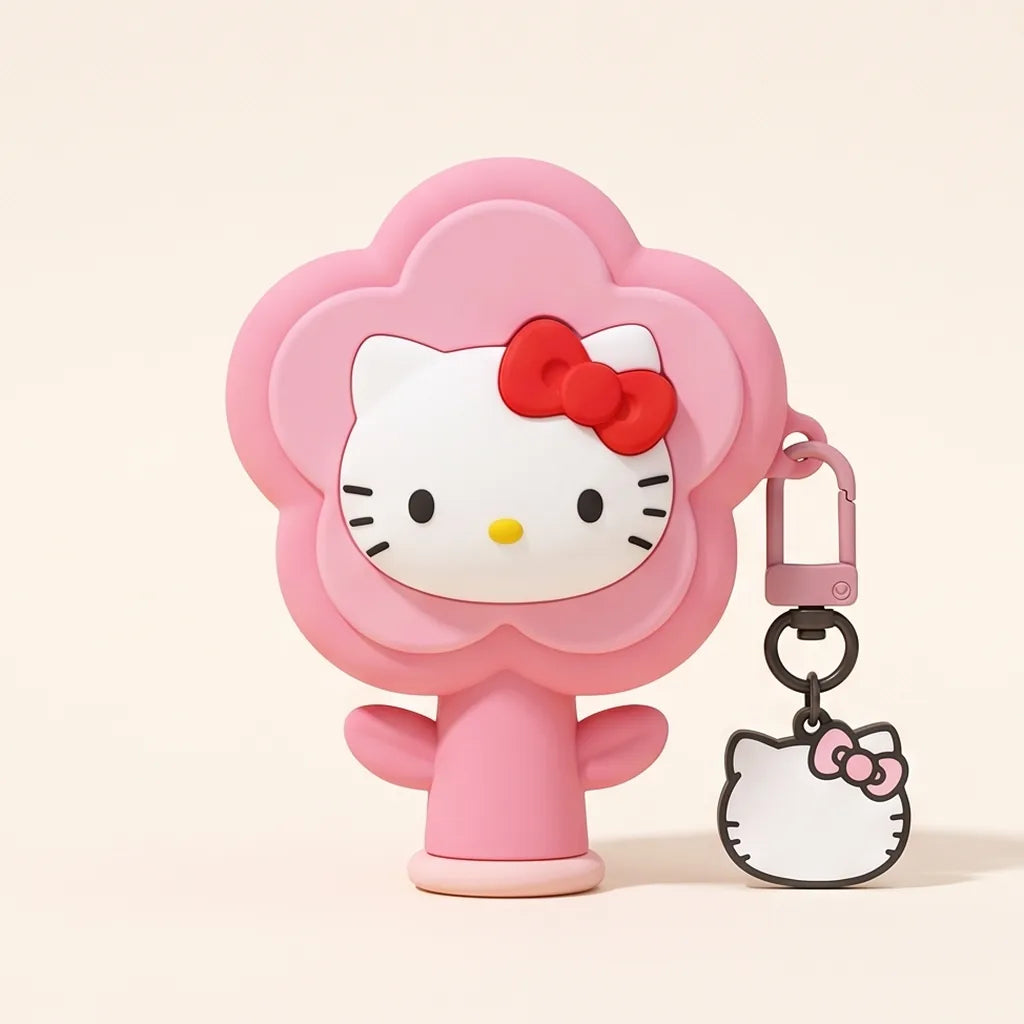 Coque AirPods Hello Kitty 3D en silicone — Tête blanche