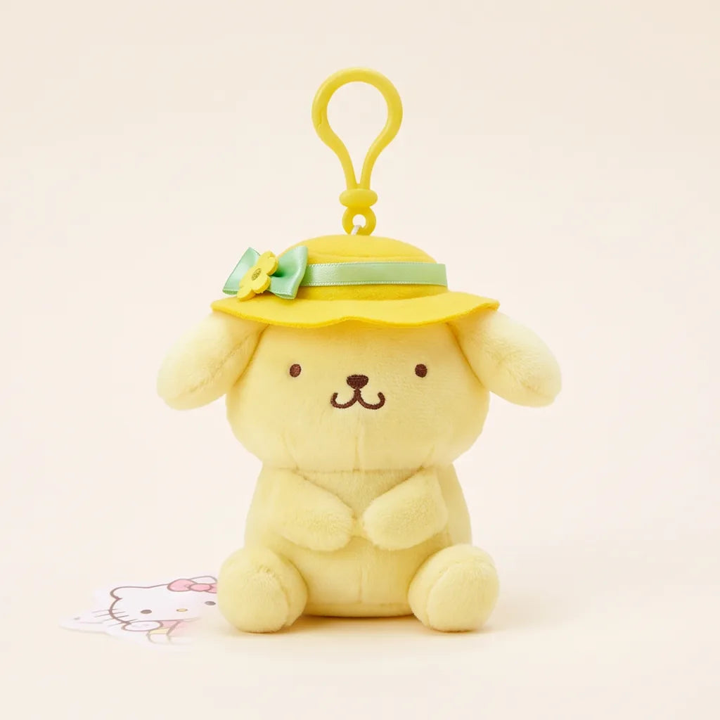Porte-clés peluche fleuri 10 cm Sanrio Characters — Pompompurin