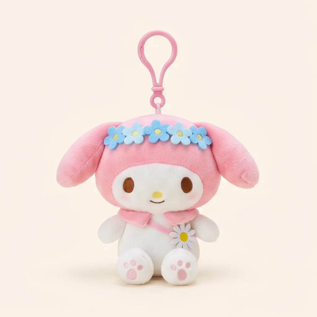 Porte-clés peluche fleuri 10 cm Sanrio Characters — My Melody