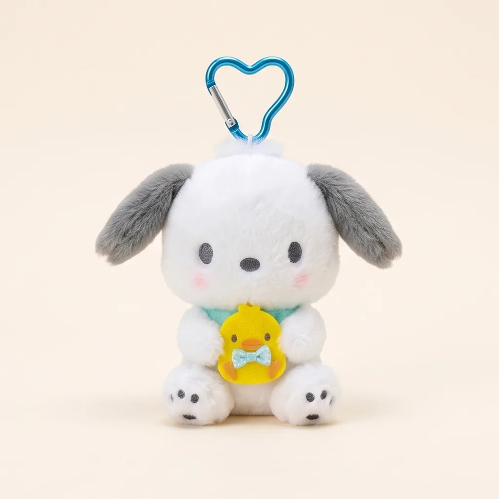 Porte-clés peluche Sanrio Characters avec doudou — Pochacco 12 cm