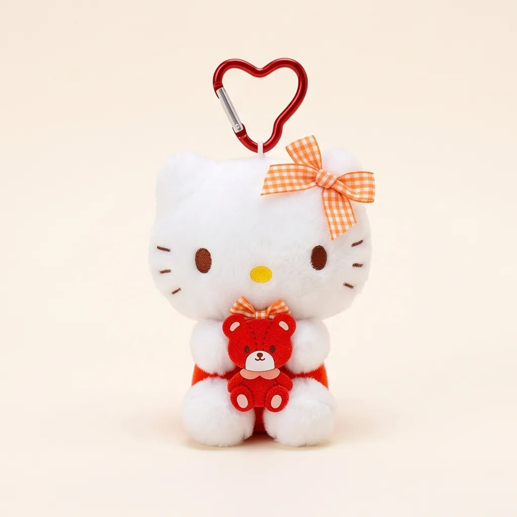 Porte-clés peluche Sanrio Characters avec doudou — Hello Kitty 12 cm