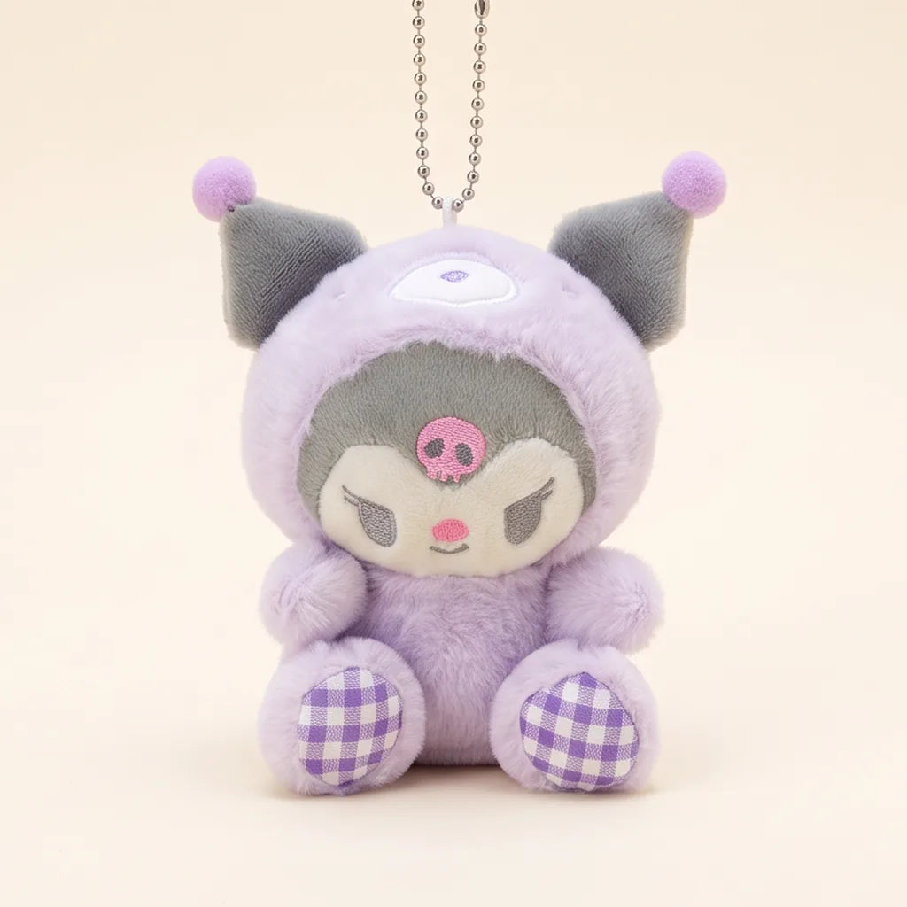 Porte-clés peluche ourson vichy Sanrio Characters — Kuromi