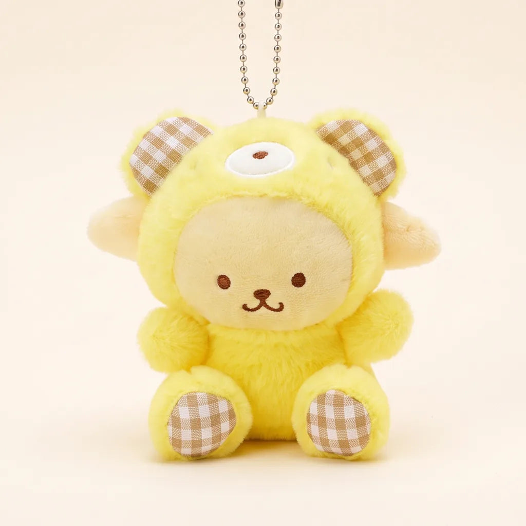 Porte-clés peluche ourson vichy Sanrio Characters — Pompompurin