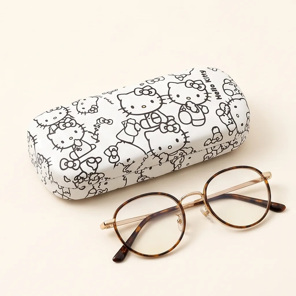 Étui à lunettes rigide Hello Kitty — Hello Kitty blanc croquis