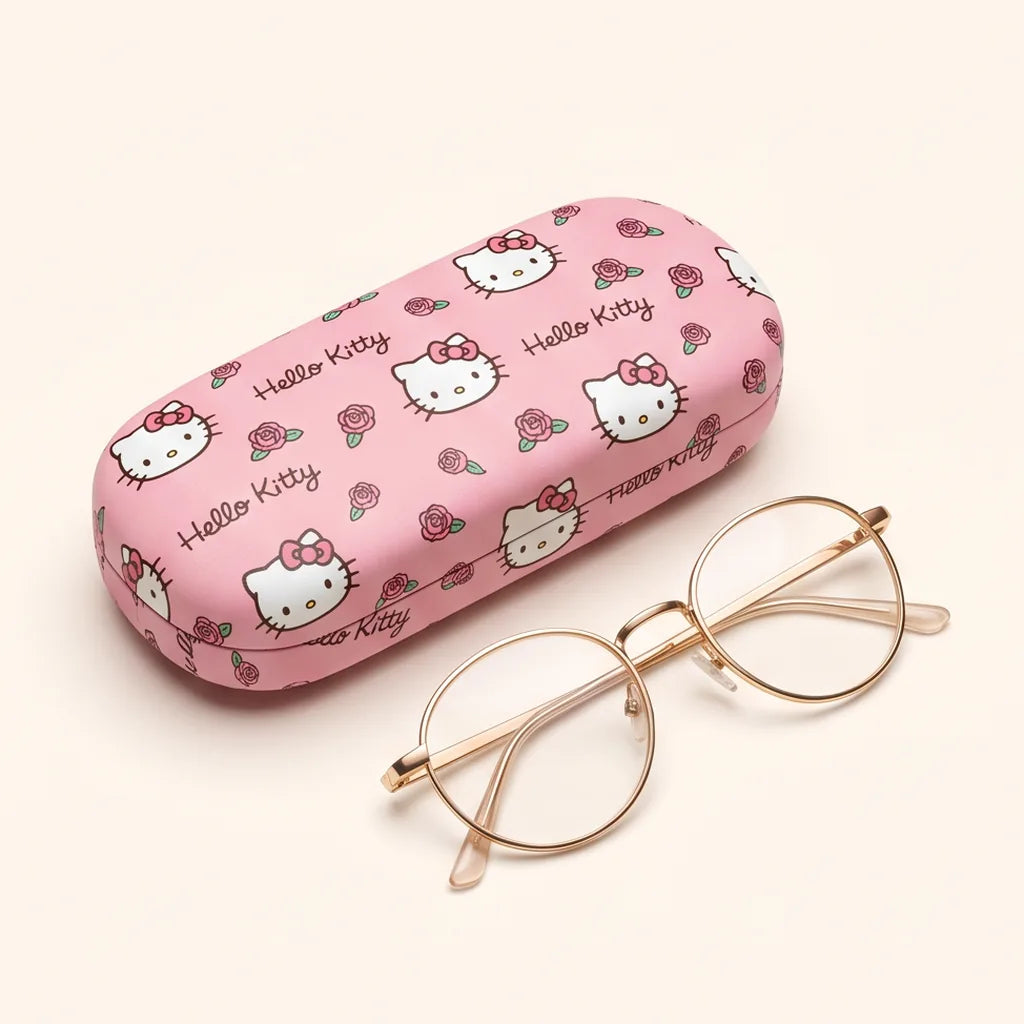 Étui à lunettes rigide Hello Kitty — Hello Kitty rose signature