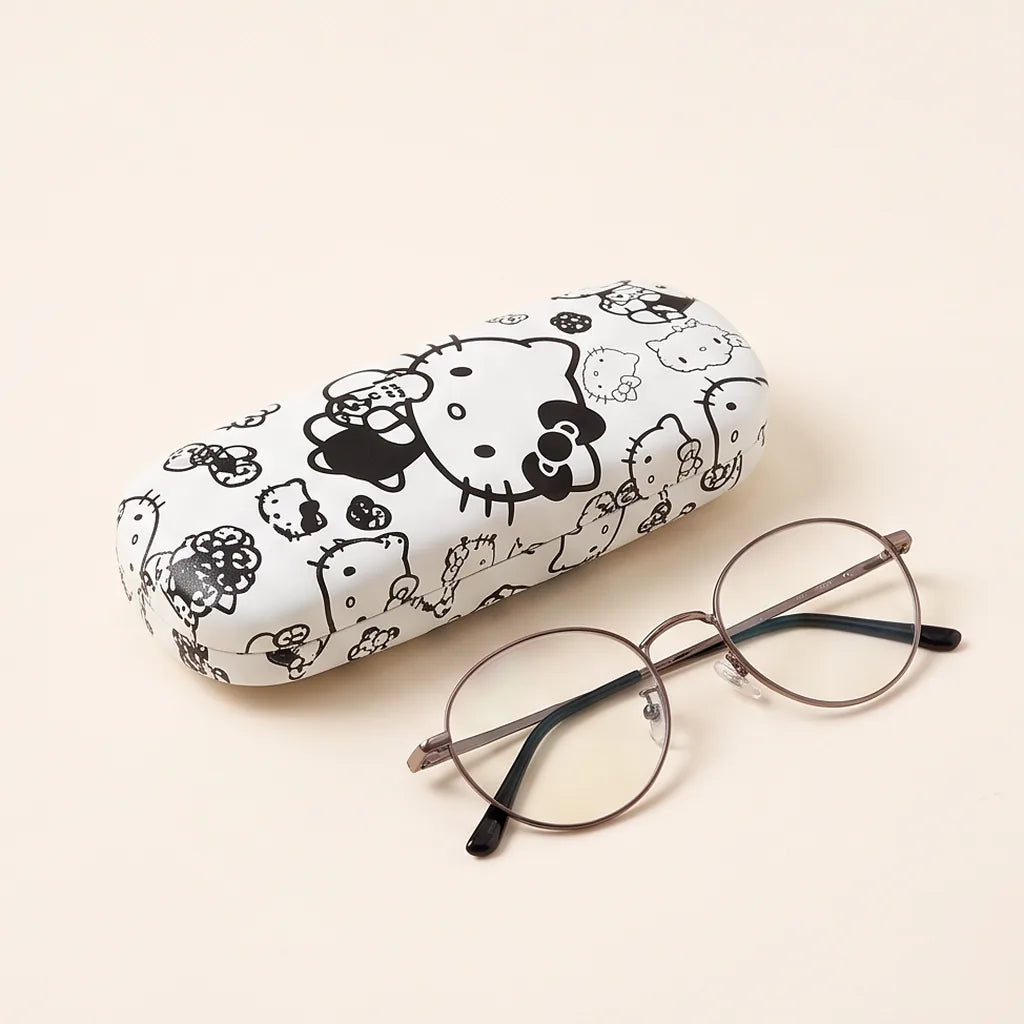 Étui à lunettes rigide Hello Kitty — Hello Kitty noir et blanc