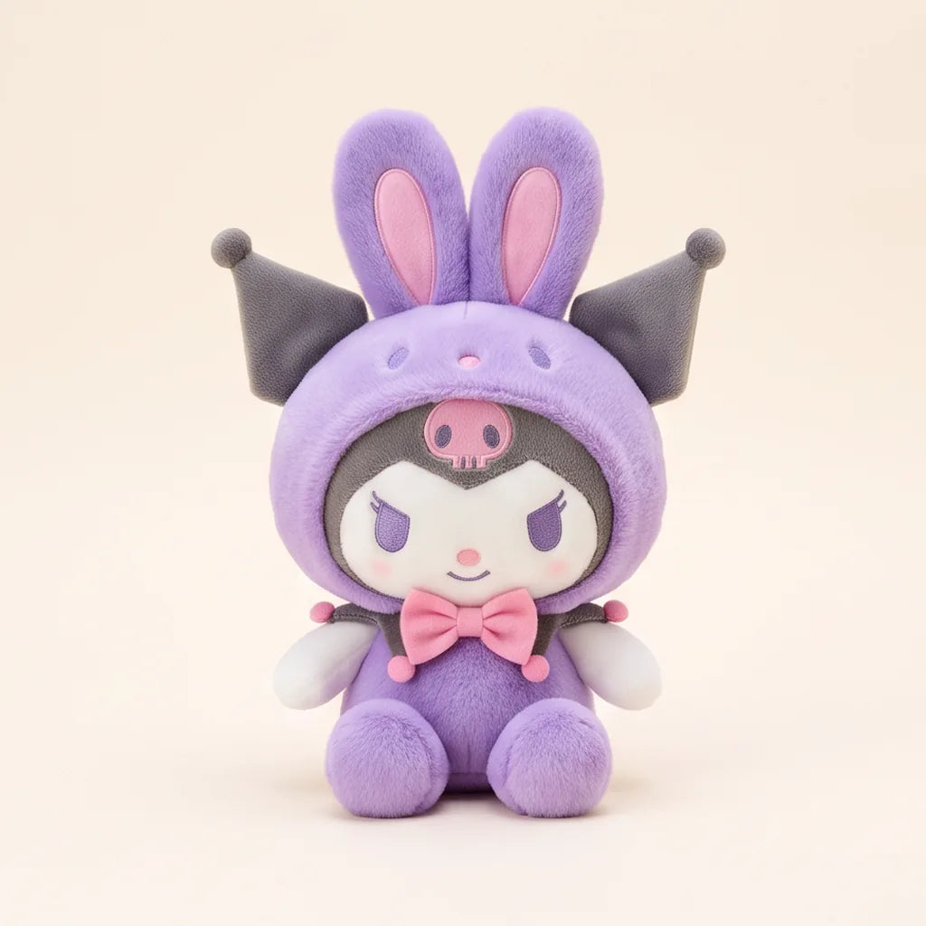 Peluche déguisée en lapin Sanrio Characters 22-25 cm — Kuromi lapin