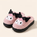 Chaussons Kuromi en peluche — Rose poudré