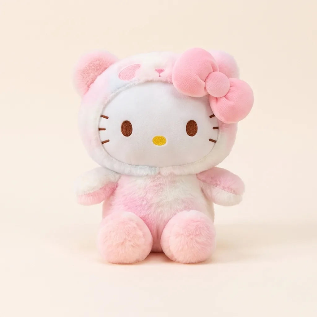 Peluche tie-dye déguisée en ourson Sanrio Characters 25 cm — Hello Kitty