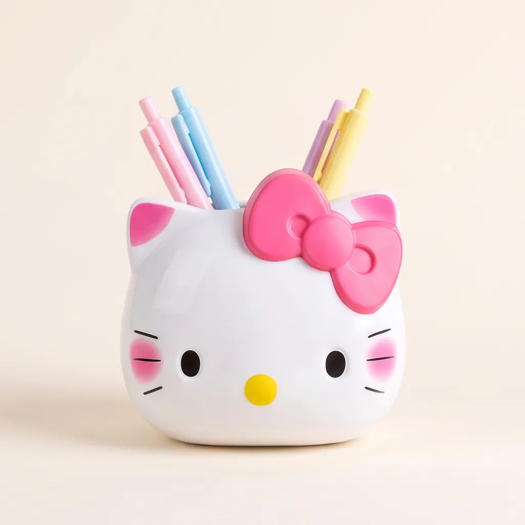 Pot à crayons Hello Kitty, My Melody ou Kuromi — Hello Kitty tête