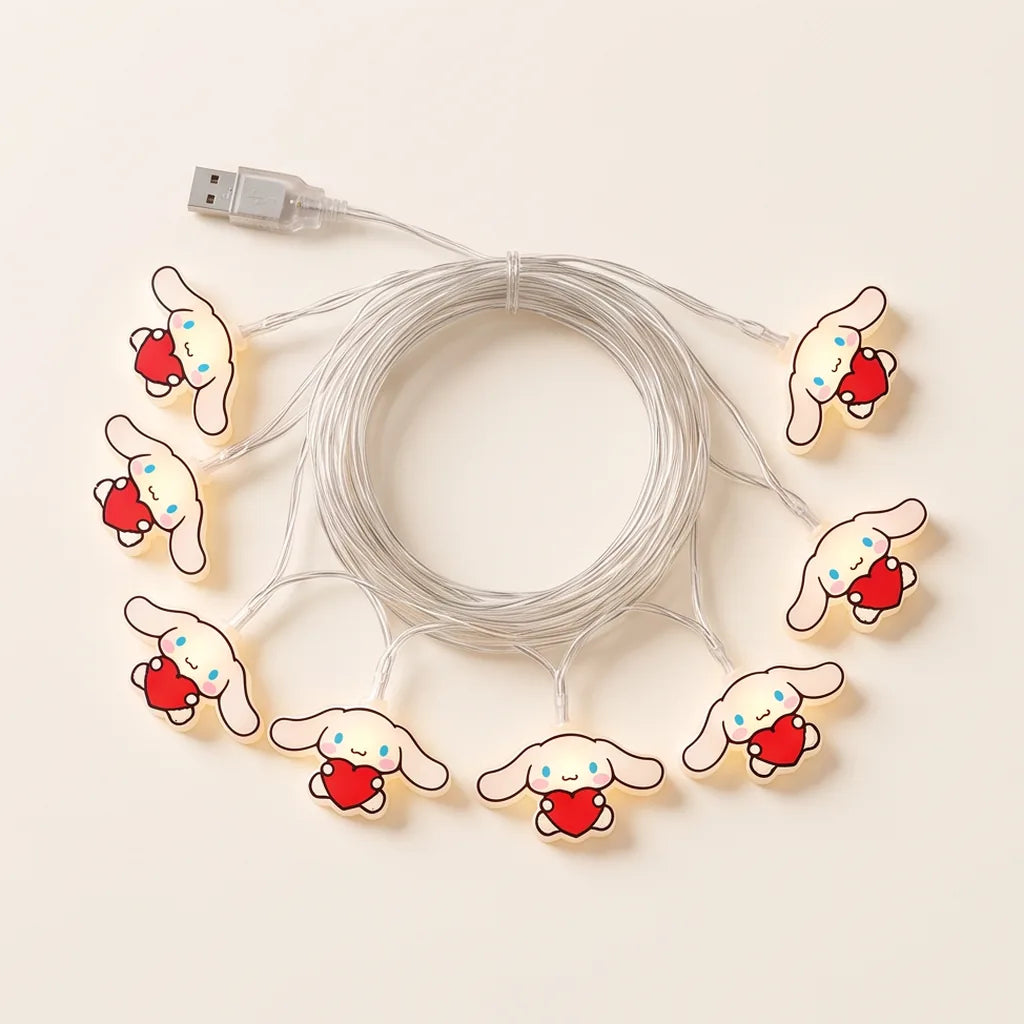 Guirlande lumineuse LED Hello Kitty ou Cinnamoroll — Cinnamoroll cœur