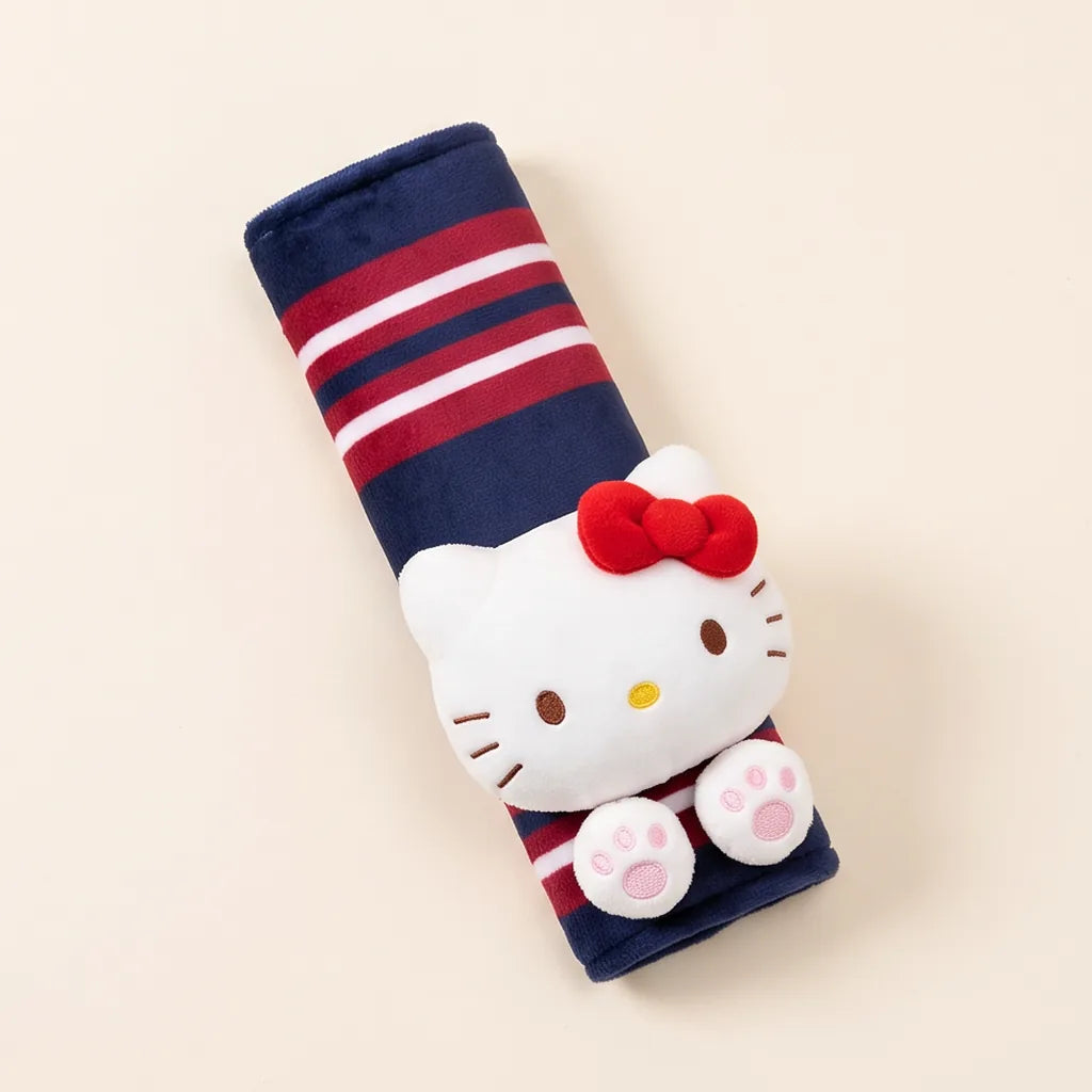 Coussins de voiture Hello Kitty : appui-tête et protège-ceinture — Protège-ceinture marine
