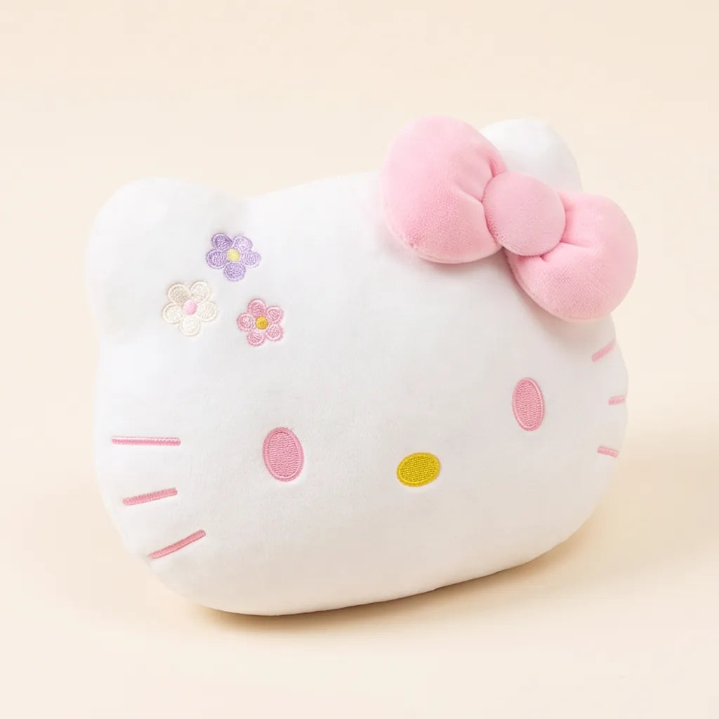 Coussins de voiture Hello Kitty : appui-tête et protège-ceinture — Appui-tête nœud rose