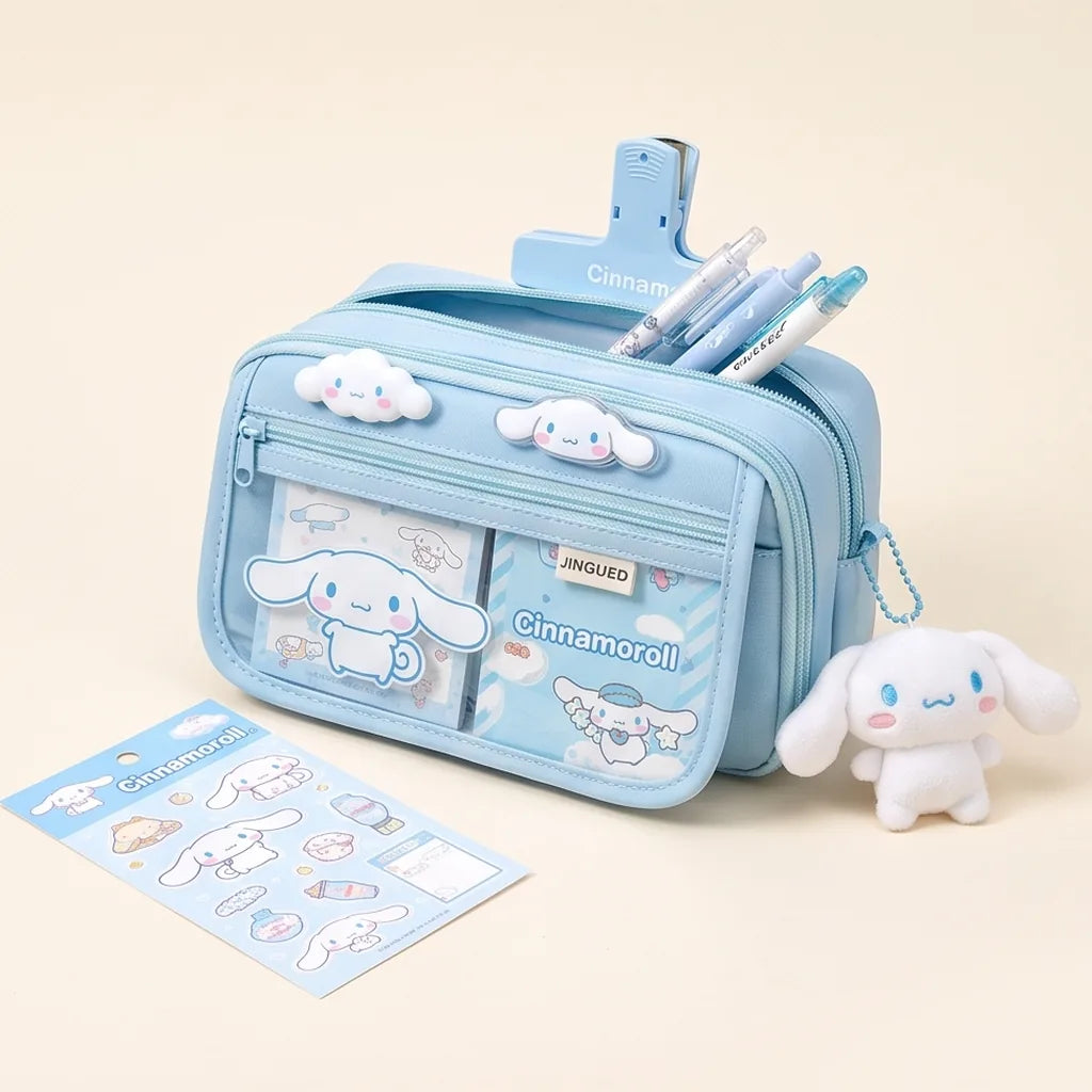 Trousse à 9 compartiments Cinnamoroll, My Melody ou Kuromi — Cinnamoroll