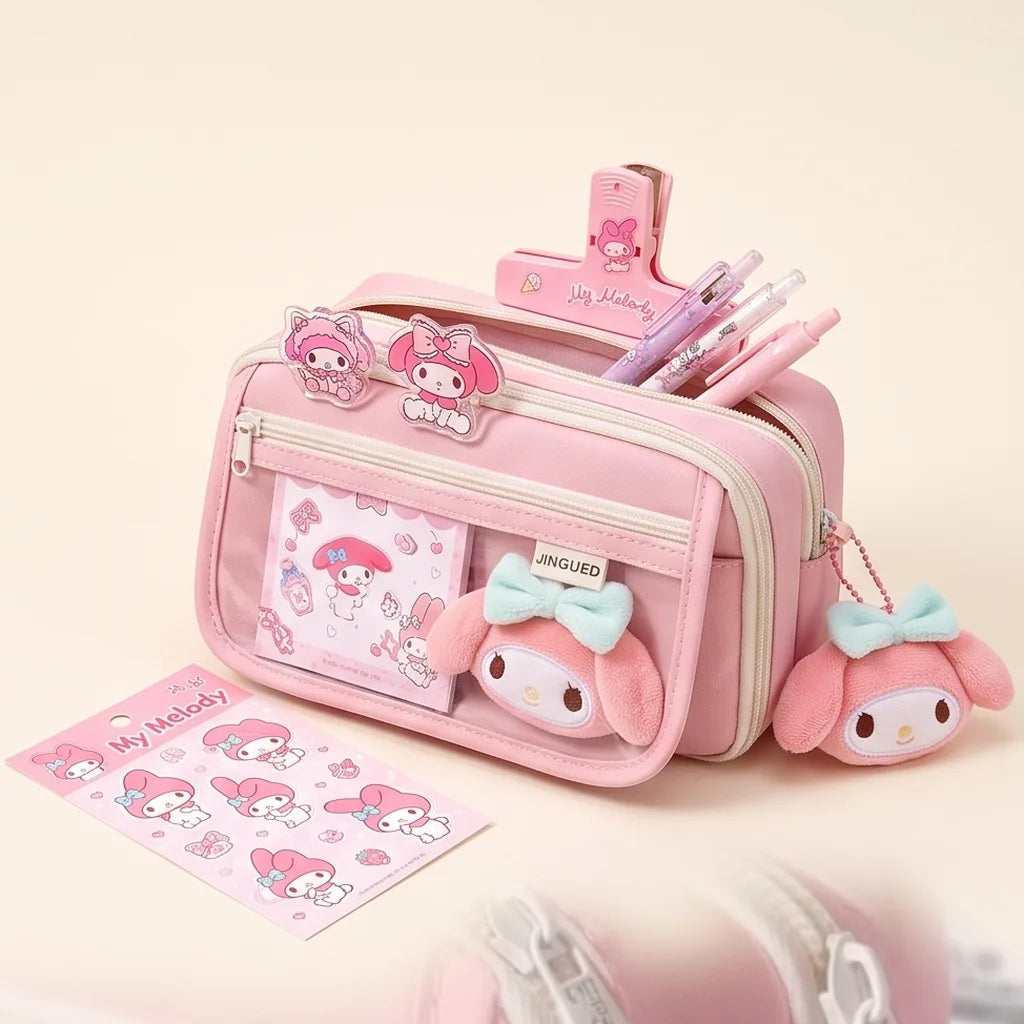 Trousse à 9 compartiments Cinnamoroll, My Melody ou Kuromi — My Melody