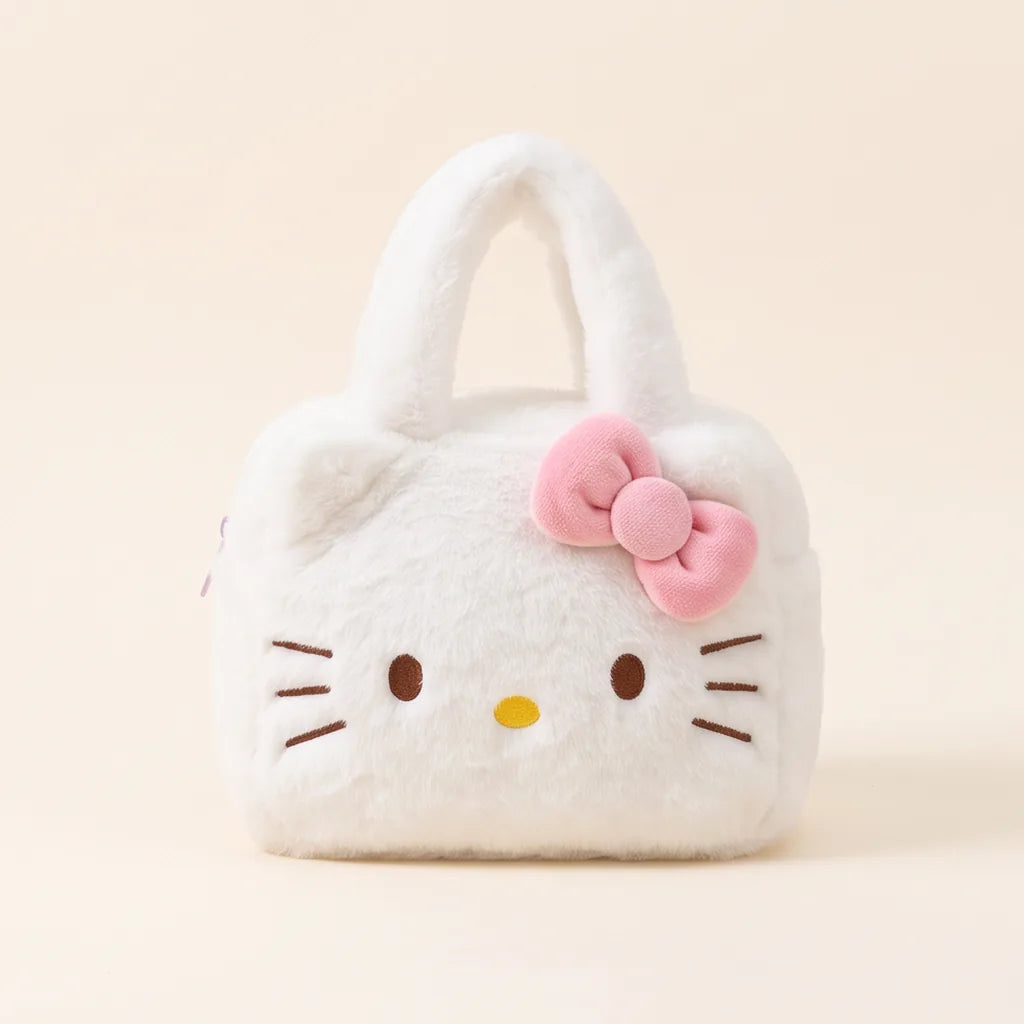 Sac peluche Sanrio Characters : sac à main, rond ou sac à dos — Sac à main Hello Kitty