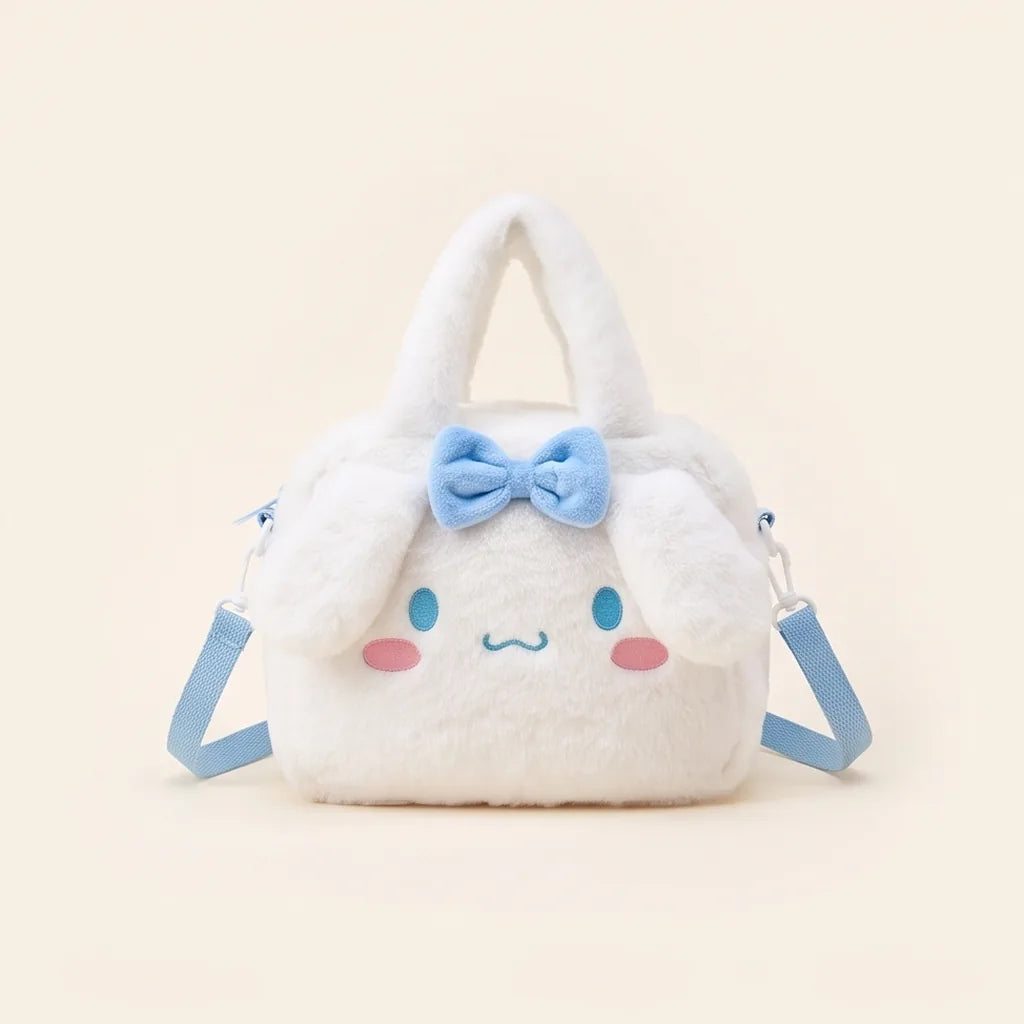 Sac peluche Sanrio Characters : sac à main, rond ou sac à dos — Sac à main Cinnamoroll