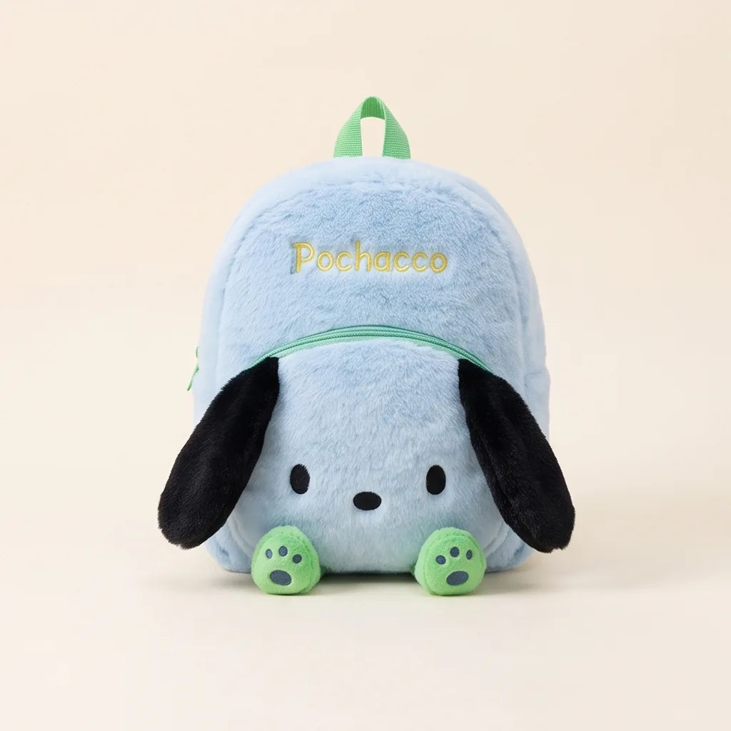 Sac peluche Sanrio Characters : sac à main, rond ou sac à dos — Sac à dos Pochacco