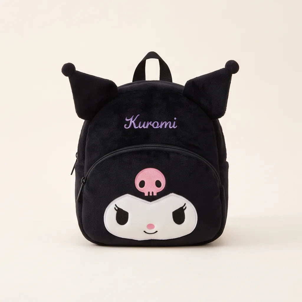Sac peluche Sanrio Characters : sac à main, rond ou sac à dos — Sac à dos Kuromi