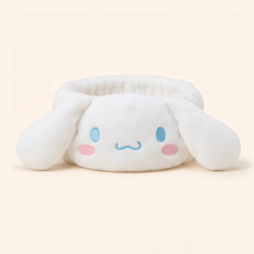 Bandeau spa en peluche Cinnamoroll, My Melody, Pompompurin ou Kuromi — Cinnamoroll